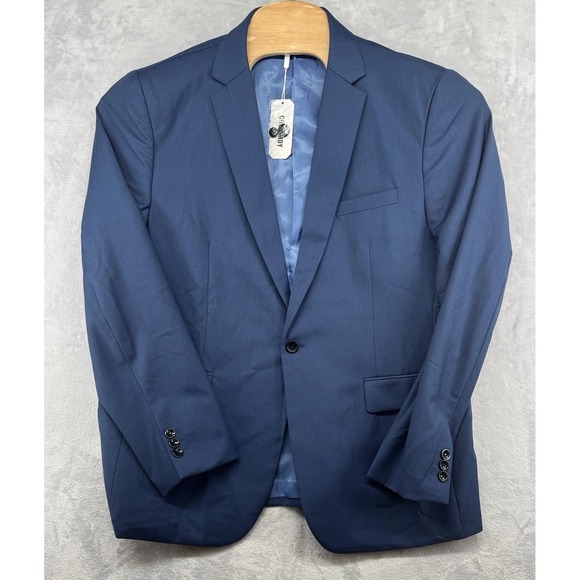 COOFANDY Suit Jacket Blazer Blue One Button Sport Coat Men's Size‎ XL NWT - Picture 1 of 10